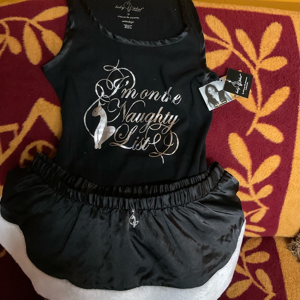 Baby Phat 2 piece Christmas lingerie outfit